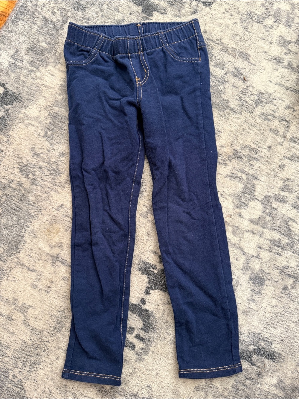 Cat & Jack Navy Girls Stretch Pull-On Jeggings